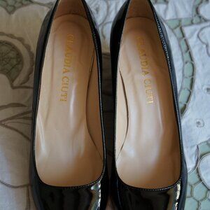 new CLAUDIA CIUTI black closed toe WEDGES shoes - Made in Italy